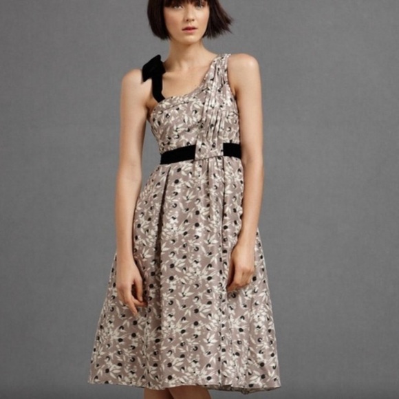 Anthropologie Dresses & Skirts - Anthropologie BHLDN x Hitherto Polka Dot Mocha Dress Size 6